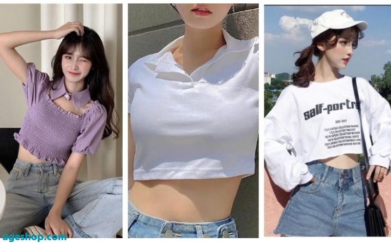 Khi đi chơi, bạn có thể thoải mái sáng tạo với crop top. Kết hợp crop top với quần shorts